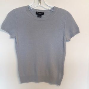 Cashmere top- light blue. Size small